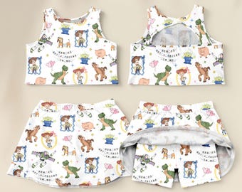 Conjunto deportivo de Toy Story, conjunto para madre e hija, vestido para vacaciones en Disneyworld, vestido a juego para Disneyland, conjunto para viaje a Disney para ella.