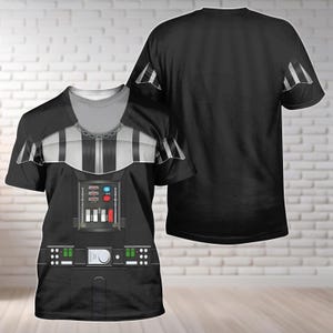 Darth Vader Costume 3D Hoodie, Star Wars Cosplay Shirt, Star Wars 3D Tshirt, Halloween Galaxy Outfit, Halloween Costume Cosplay Shirt