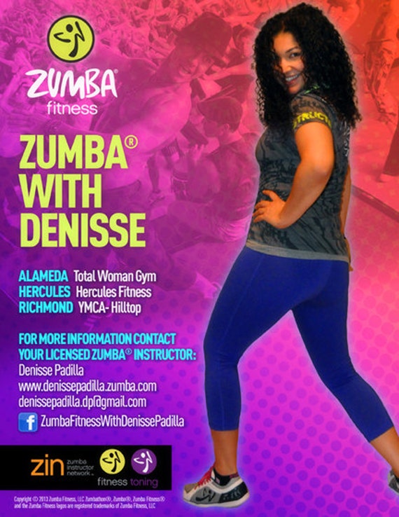Zumba Fitness Instructor Promotion Flyer Etsy
