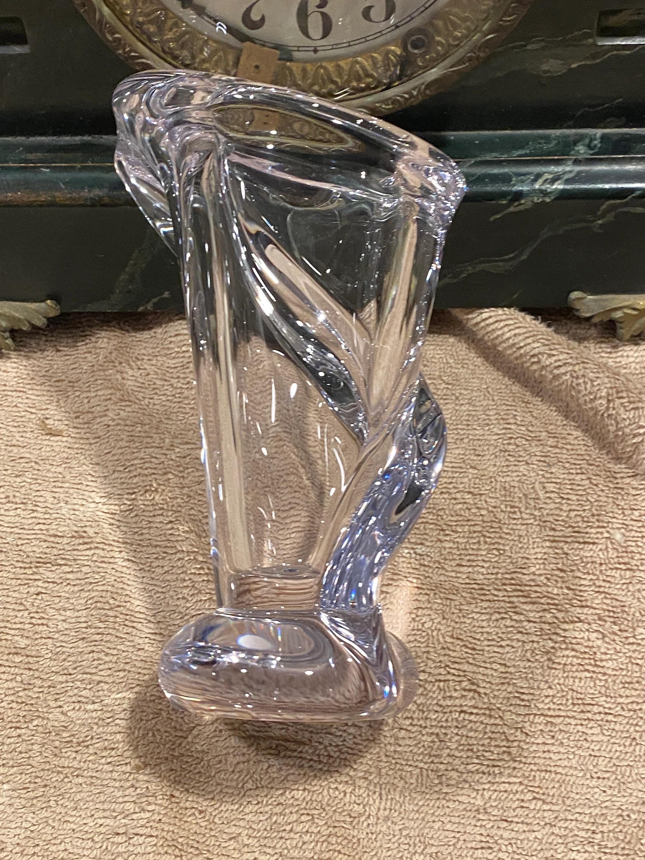 フランス製 ビンテージ Vannes Le Chatel ヴァネス・ル・シャテル Vintage Vannes Le Chatel Crystal Vase Art Glass Made in france | eBay