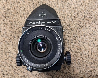 Mamiya RB67 Pro con 2 obiettivi e altri accessori