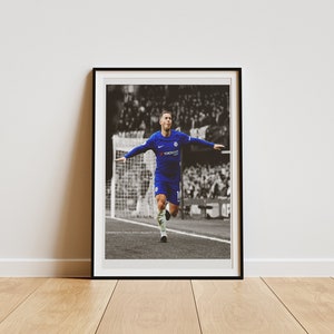 Eden Hazard Poster, Hazard print, Chelsea posters, Chelsea Legends, Football print, soccer, wall art, home decor, digital prints