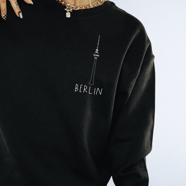 Sweater Berlin Deutschland Sweatshirt Reise Outfit - Fernsehturm Berlin Souvenir - Geschenk Pullover Berliner