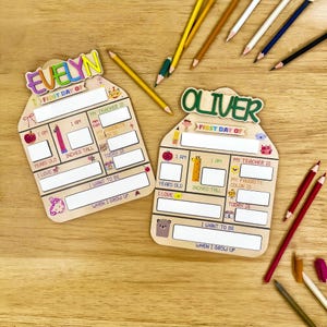 First Day of School Sign Changeable | Custom Back to School Sign | Personalized 1st Day of School Sign | Wooden School Photo Prop