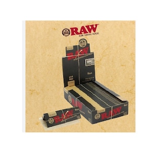 Cartine RAW Classic Black 1 1/4 confezione da 24