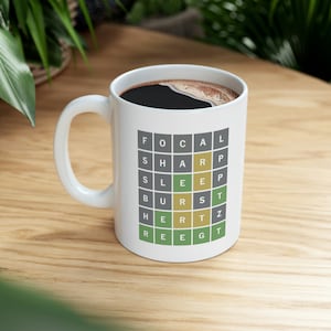 REEGT Wordle - Right hand - Ceramic Mug 11oz