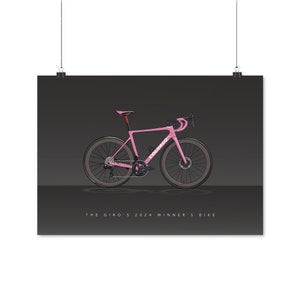 Poster - Giro d&#39;italia 2024 Winning bike - Tadej Pogacar Colnago