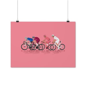 Giro d&#39;Italia Jersey Poster, Giro d&#39;Italia, Cycling Artwork