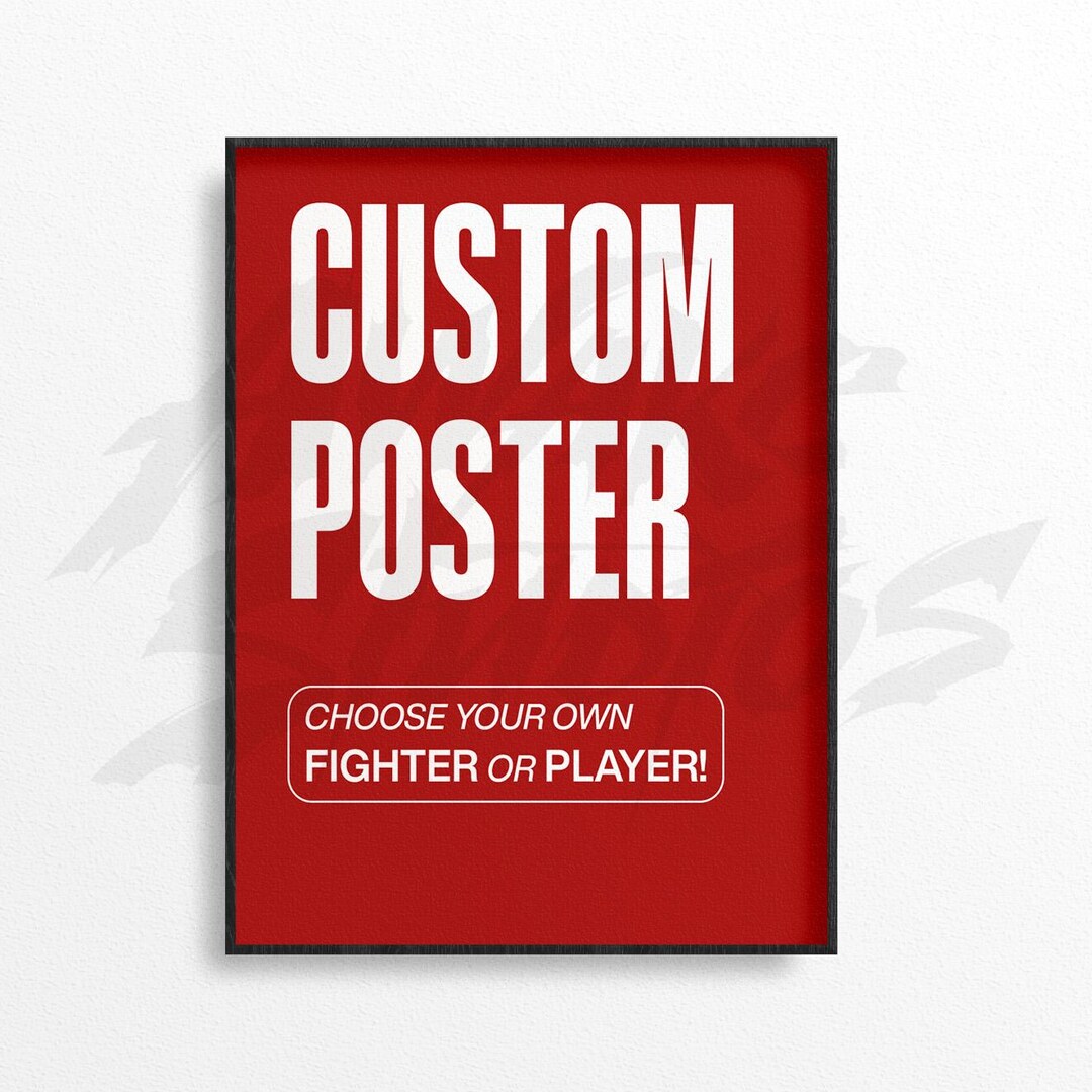 Custom Sport Poster, Sport Fan Gift Idea, Football Poster, Soccer Print ...