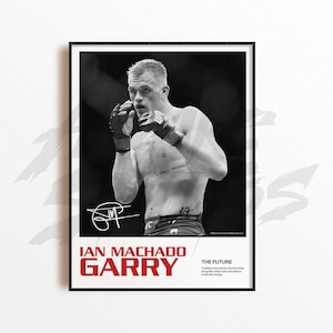 Ian Machado Garry Art Print, Mixed Martial Arts Wall Decor, Home Gym Decoration, Sports Gift, UFC Fighter Poster, MMA Art