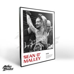 Sean O'Malley Poster Art Print, UFC Fighter Wall Decor, Mixed Martial Arts Poster, Sportkunst, MMA Geschenk, Home Gym Dekoration