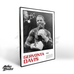 Gervonta Denim Kunstdruck, Boxen Kunstdruck, Boxen Kunst Wand-Dekor, Fitness-Studio Dekoration, Sport Geschenk, Boxen Kämpfer Poster, Kampfplakat