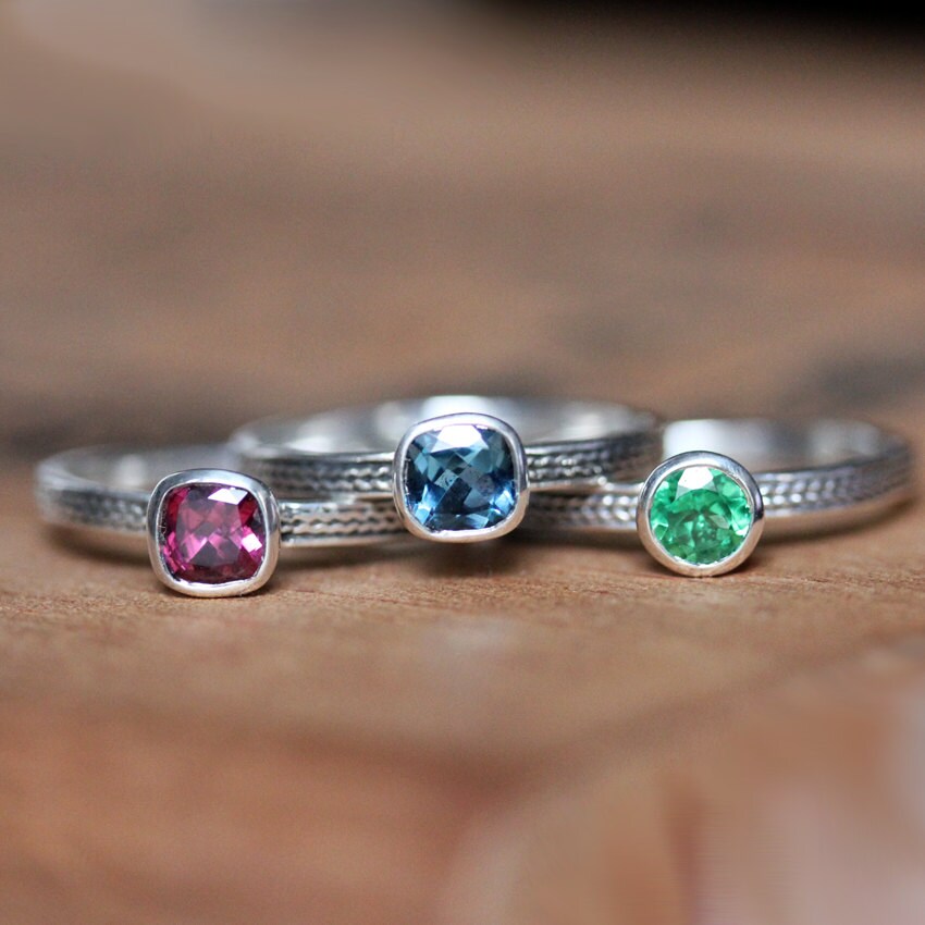 Custom stacking ring unique mothers ring stackable mothers Etsy