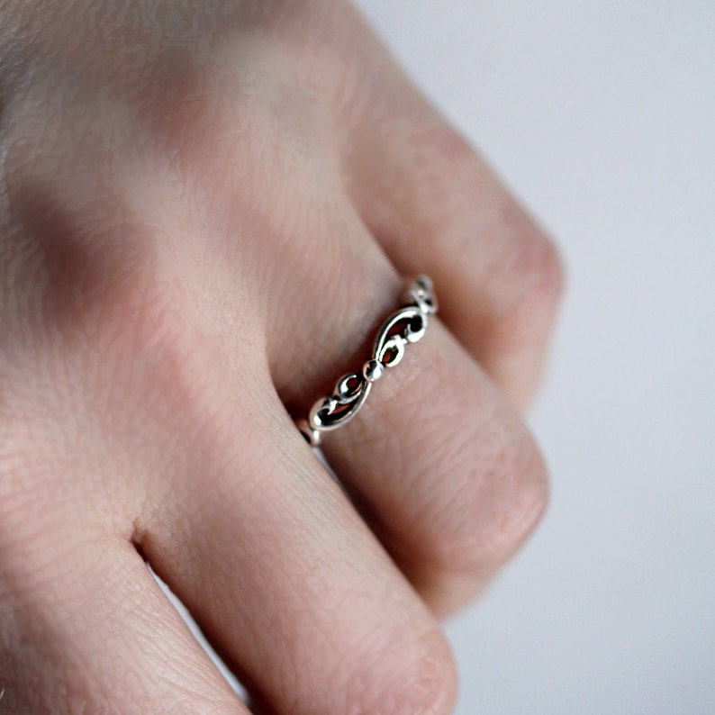 boho wedding band