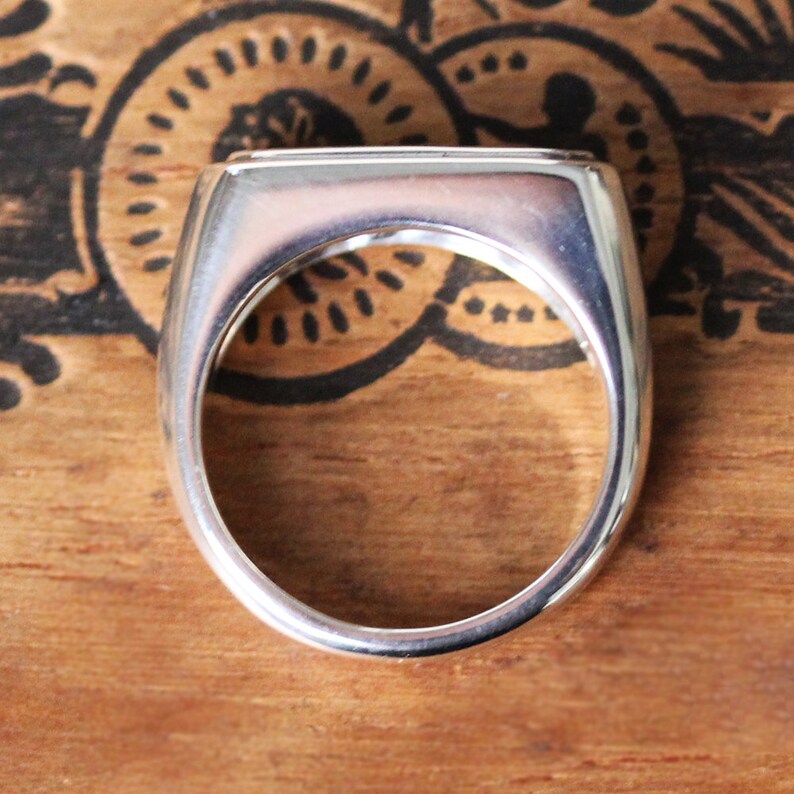 Modern Silver Ring Womens Ring Custom Etsy
