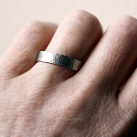Palladium Gents Wedding Ring with a Black Diamond and Brushed Finish — Form  Bespoke Jewellers