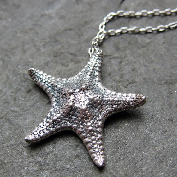 Sterling Silver Cubic Zirconia Accent Starfish Necklace