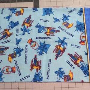 CLEARANCE-Travel pillowcase Cowboy and rodeo themed