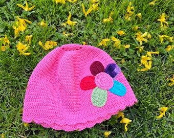 Children’s crochet hat,baby girl hat,panama hat,spring summer hat.