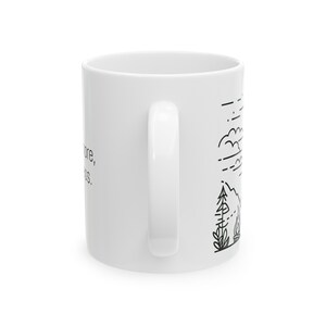 Camping Mug Camp more, worry less. Ceramic Mug, 11oz, 15oz zdjęcie 3