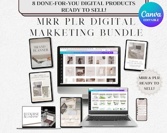 MRR DPP Ensemble de produits numériques fait pour vous Revenu passif Droits de marque privée principaux Droits de revente DPP Bundle mrr plr Marketing numérique