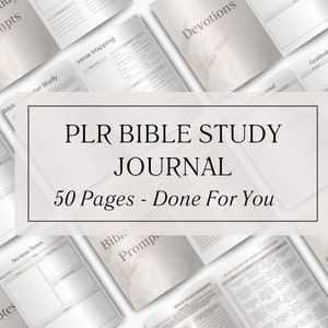 Puede incluir: Un diario de estudio b&iacute;blico imprimible de 50 p&aacute;ginas. El diario incluye secciones para notas, mapeo de vers&iacute;culos, notas de sermones, devociones y un diario de gratitud. El diario est&aacute; dise&ntilde;ado para ayudar a las personas a estudiar la Biblia y crecer en su fe.