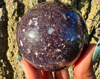 Purple Mica Sphere - Lepidolite