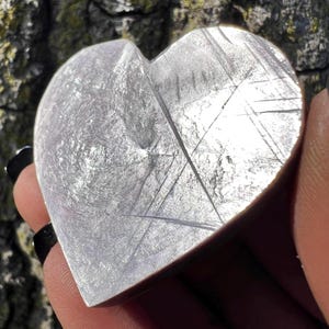 Purple Mica Lepidolite Heart - Third Eye Chakra