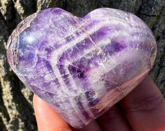 Dream Amethyst Puffy Heart - Crown Chakra