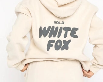 White Fox sudadera con capucha estilo 8 colores / sudadera con capucha de ocio / duplicado