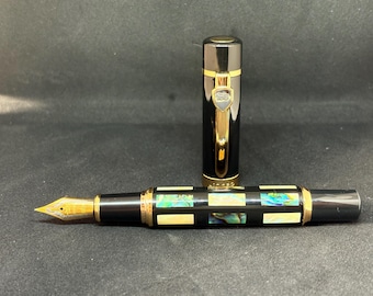 Pluma estilográfica Jinhao Deep Sea - Concha de nácar brillante, plumín mediano