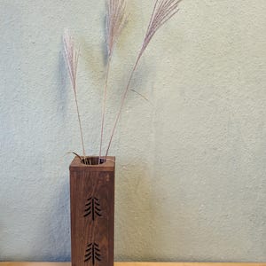 holzvase vase weichnachten tanne