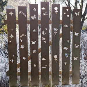 Bausatz Gartentor aus Holz ( nach Maß , verschiedene Motive ) - ohne Beschläge - Gartentür Pforte