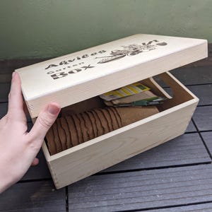 Scatola da giardino individuale con incisione del nome per la conservazione di semi di fiori e semi Scatola da giardino