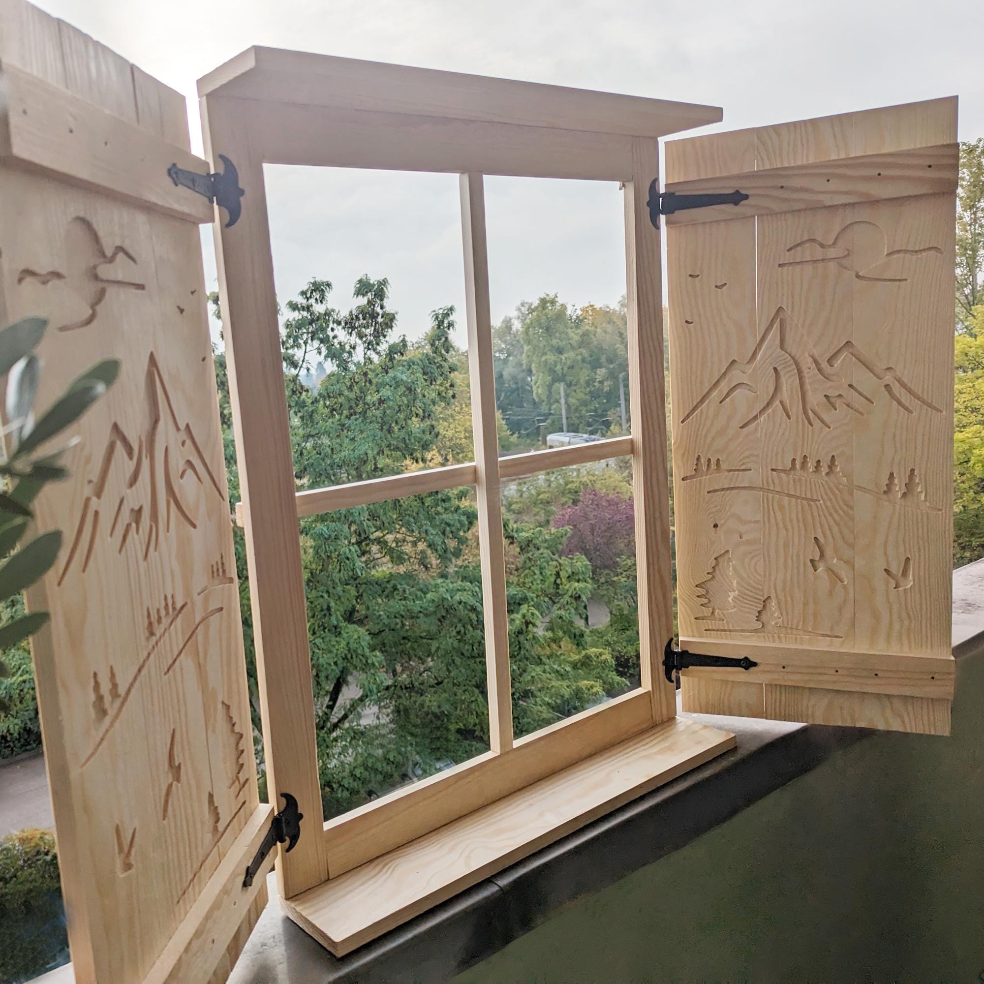 Deko holz fenster