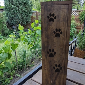gartenbeleuchtung pfote, gartenlicht terassendeko, pfote hundepfoten