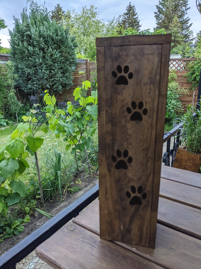 gartenbeleuchtung pfote, gartenlicht terassendeko, pfote hundepfoten