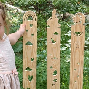 Groeimeter voor kinderen van HOUT Gepersonaliseerde groeimeter voor kinderen - vele ontwerpen