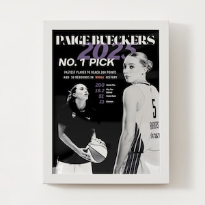 Plakat estetyczny WNBA Paige Bueckers
