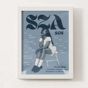 SZA Aesthetic Poster - SOS Album - Easy Download & Print