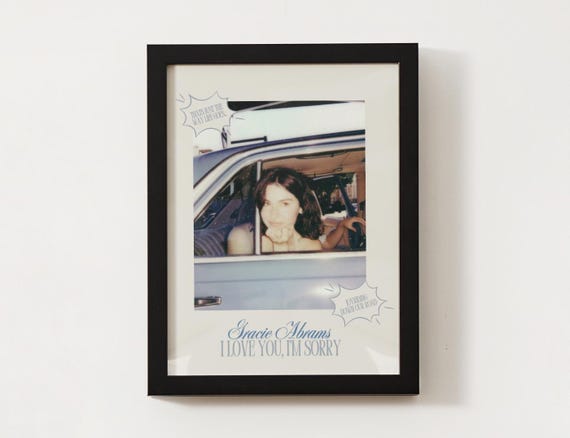 Aesthetic Gracie Abrams "I Love You, I'm Sorry" Poster