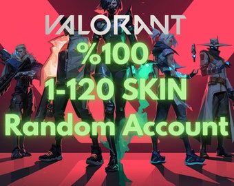 Valorant Random Account with 1-120+ Skins