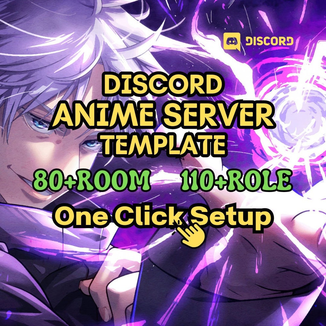 Anime Discord Server Template Customize 80 Channels, 100 Roles Weeb ...