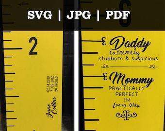 Growth Chart Ruler - SVG/JPG/PDF File - Instant Download - perfect for Vinyl - Mary Poppins