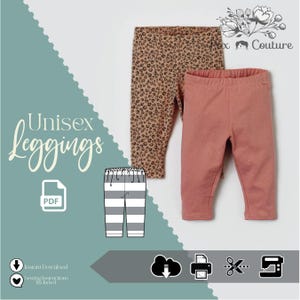 Baby Legging - PDF Schnittmuster, einfach & schnell, Baby Kleinkind und Kinder Leggings