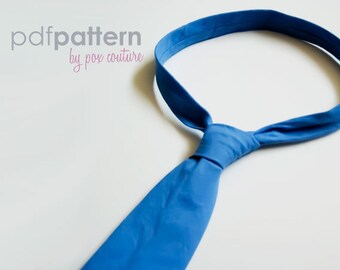 Skinny Necktie - PDF PATTERN and Instructions : Ages 3-8