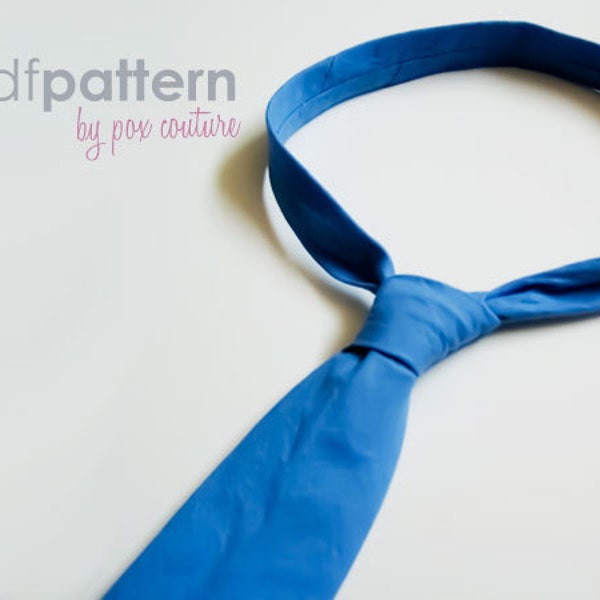 Skinny Necktie - PDF PATTERN and Instructions : Ages 3-8