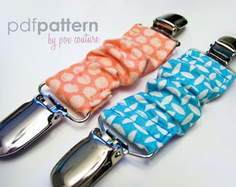 Elastic Waistband Suspender Clips - PDF PATTERN and Instructions