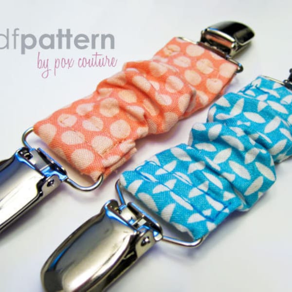 Elastic Waistband Suspender Clips - PDF PATTERN and Instructions