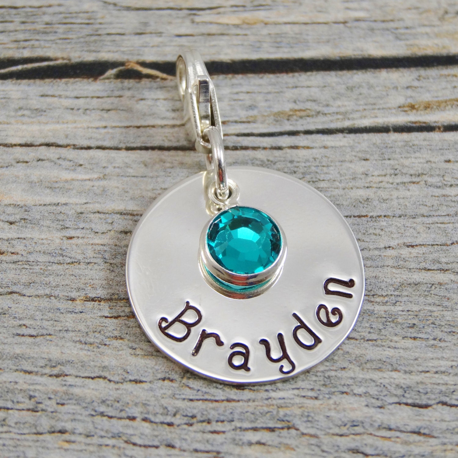 Hand Stamped Jewelry Personalized Jewelry Charm For Etsy